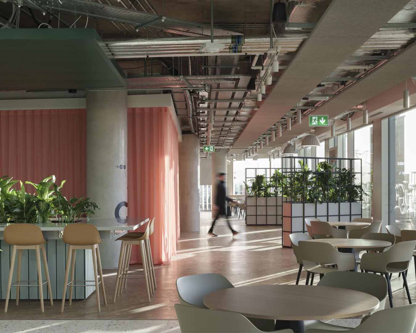 Office Interior Landscaping designers Work station planting